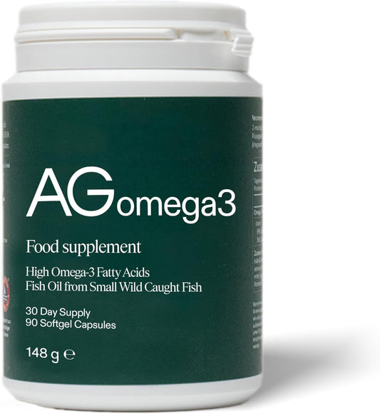 AG1 Omega 3 Fish Oil Supplement Softgel Capsules | EPA & DHA Fatty Acids from Wild-Caught Fish | 90 Count 2,000 mg Athletic Greens