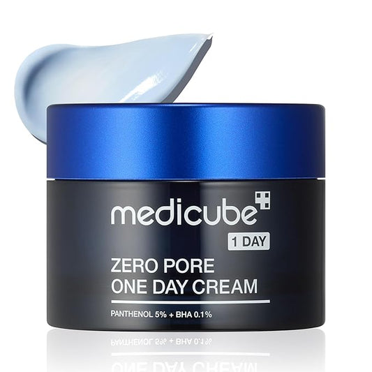 Medicube Zero Pore One-Day Cream 1.7 fl.oz - Visibly Smaller Pores, Controls Excess Oil - Pore Refining Cream with Panthenol, Salicylic Acid, and Niacinamide