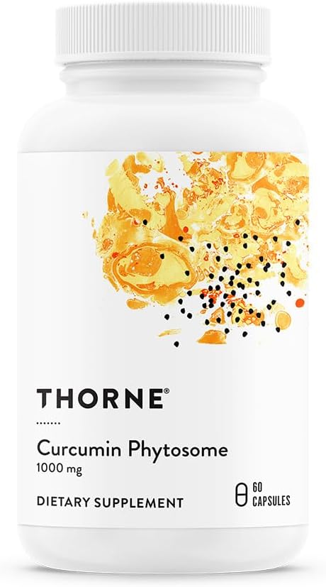 THORNE - Curcumin Phytosome 1000 mg (Meriva) - Clinically Studied, High Absorption - Supports Healthy Inflammatory Response in Joints, Muscles, GI Tract, Liver, and Brain* - 60 Capsules - 30 Servings