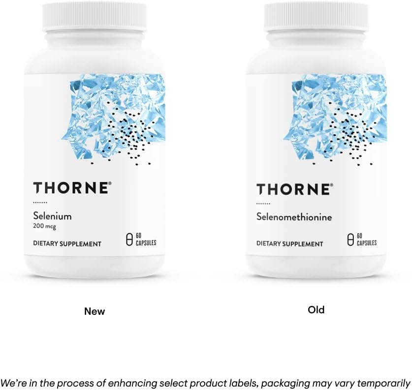 THORNE - Selenium - 200 mcg Selenium Supplement for Antioxidant Support* - 60 Capsules