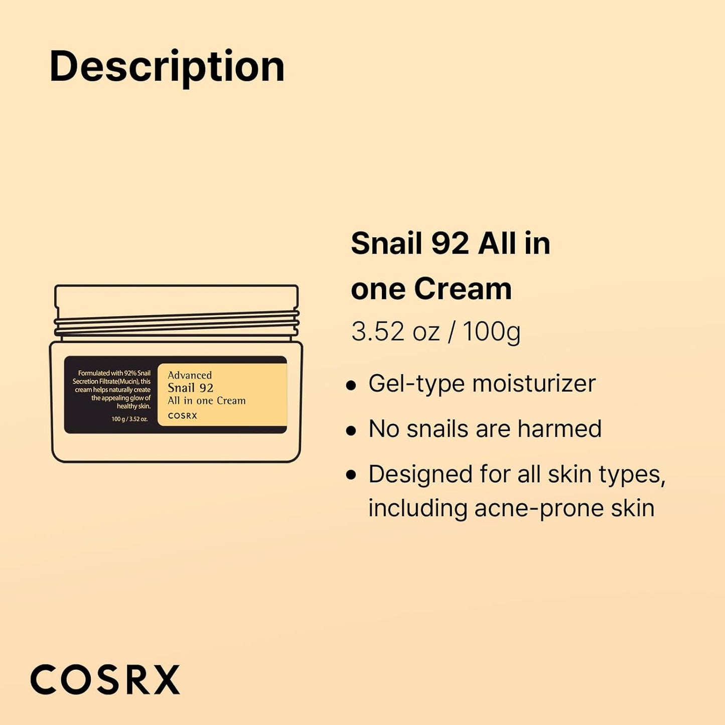 COSRX - Advanced Snail 92 All In One Cream