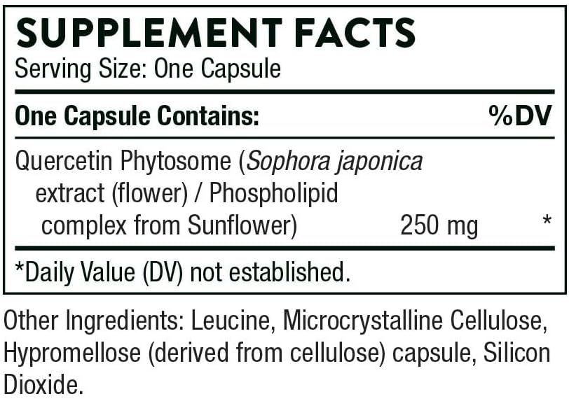 Thorne Quercetin Phytosome - Exclusive Phytosome Complex - 60 Capsules