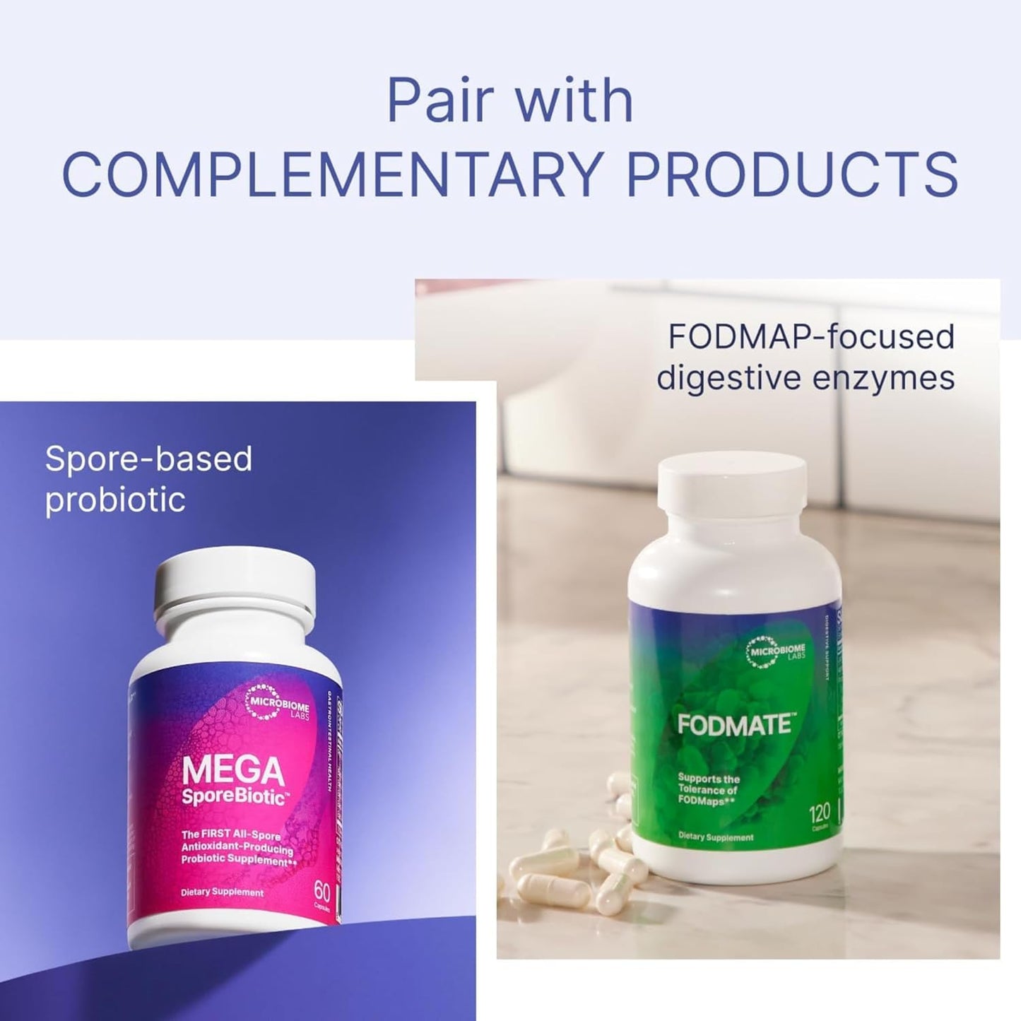 Microbiome Labs MegaGuard (60 Capsules) | Supports Digestive Health - Daily Gut Health Supplement for Occasional Bloating Relief, containing Artichoke Leaf + Ginger Extract for Soothing