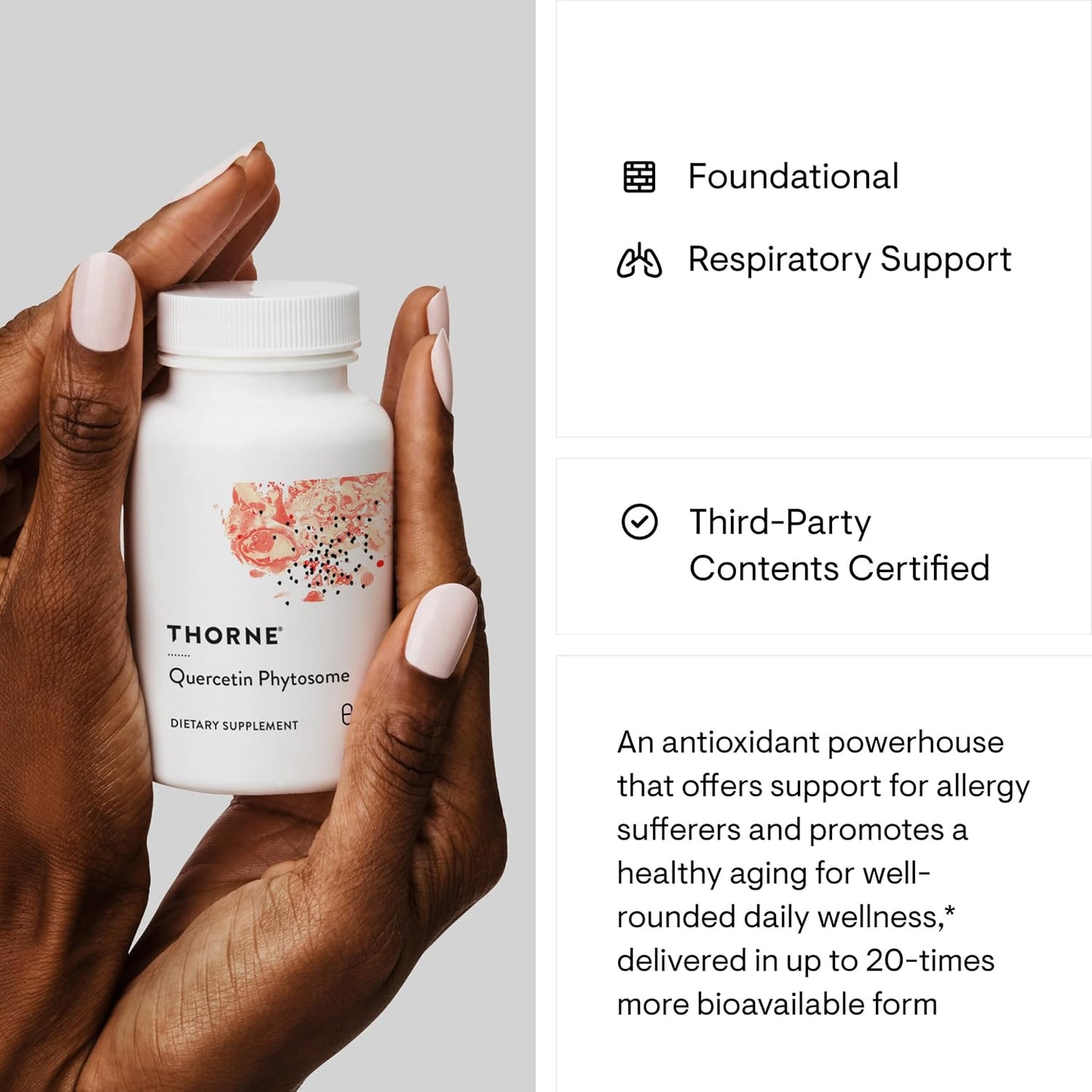 Thorne Quercetin Phytosome - Exclusive Phytosome Complex - 60 Capsules