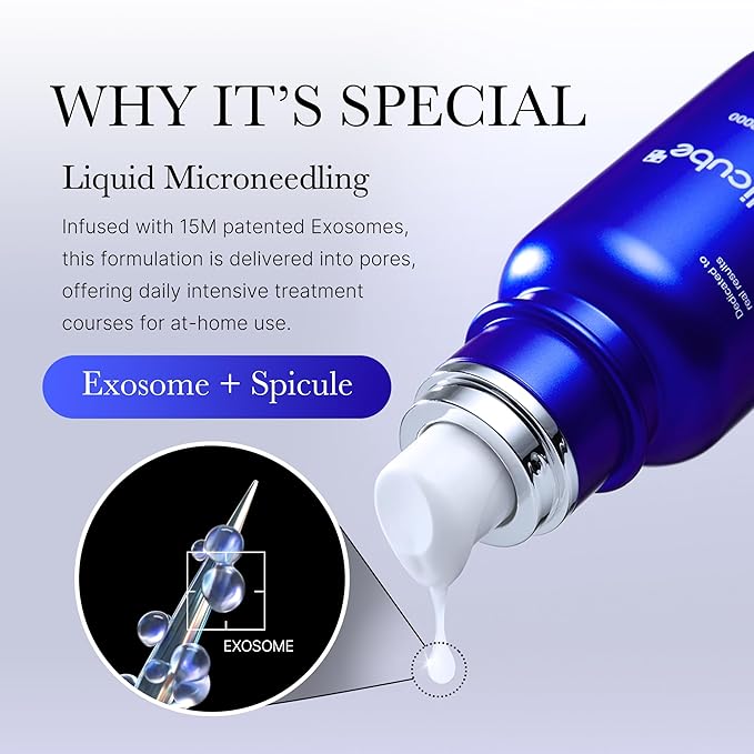 medicube Zero Exosome Shot 7,500 PPM Spicule Facial Serum | Liquid Skin Booster Serum | Exosome, AHA+BHA+PHA | Pore Care, Dead Skin Cells, Skin Texture