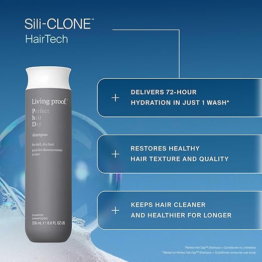 Living proof Perfect hair Day Shampoo, Hydrating Shampoo for Women, Gently Cleansing & Enhances Shine